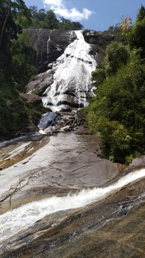 Jelawang Waterfall in Gunung Stong State Park